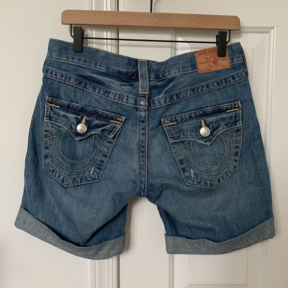 Y2K True Religion Riley boyfriend shorts - made in USA - 27 - Picture 2 of 8